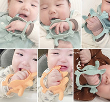Load image into Gallery viewer, mama’s tem 翹尾小虎固齒器 Monster Tiger Teether (Sage Green)

