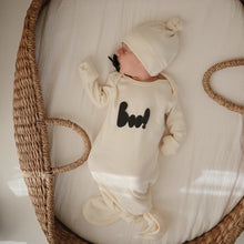 將圖片載入圖庫檢視器 Mushie - 嬰兒睡衣 Ribbed Knotted Baby Gown (Ivory)

