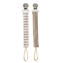 Load image into Gallery viewer, Itzy Ritzy - 亞麻奶嘴鏈 Linen Pacifier Straps (Neutral)
