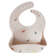 Load image into Gallery viewer, Mushie -  Silicone Baby Bib 矽膠圍兜 Dinosaurs
