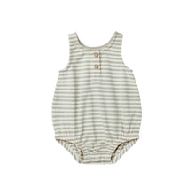 Load image into Gallery viewer, Quincy Mae - 泡泡連身衣 Sleeveless Bubble Romper (Pistachio Stripe)
