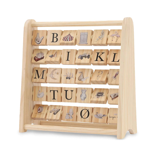 Konges Sløjd - 字母木製玩具 ABC Wooden Block Frame