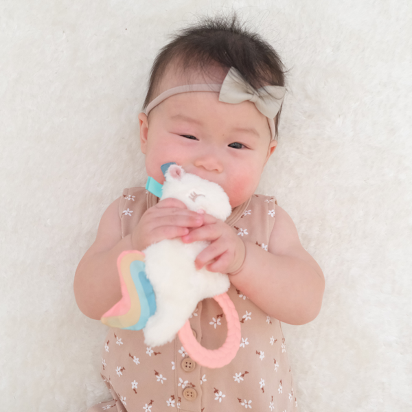Itzy Ritzy - 獨角獸固齒環玩具 Plush Rattle with Teether (Unicorn)