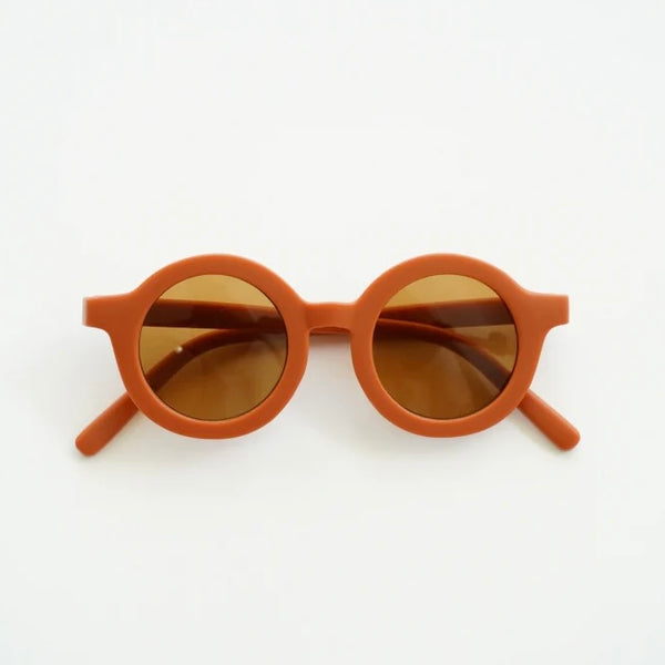 Grech & Co - 兒童太陽眼鏡 Round Sustainable Sunglasses (Rust)