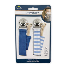 Load image into Gallery viewer, Itzy Ritzy - 亞麻奶嘴鏈 Linen Pacifier Straps (Blue)
