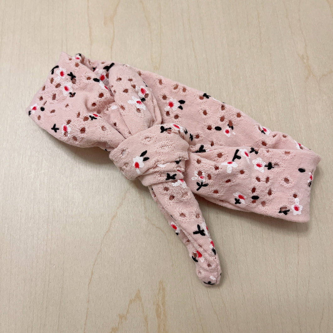 Yan & Toet  - 手製髮帶 Headband Pink Flower Embroidery