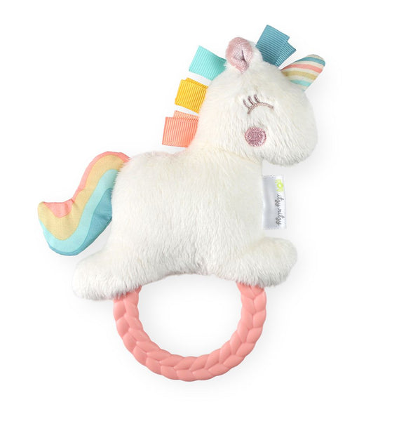 Itzy Ritzy - 獨角獸固齒環玩具 Plush Rattle with Teether (Unicorn)