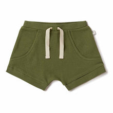 將圖片載入圖庫檢視器 Snuggle Hunny Kids - 有機棉短褲 Organic Shorts (Olive)
